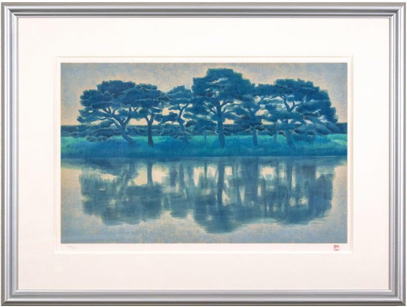 東山魁夷　薫風小径　リトグラフシート　版画　日本画 東山魁夷 薫風小径 リトグラフシート 版画 日本画